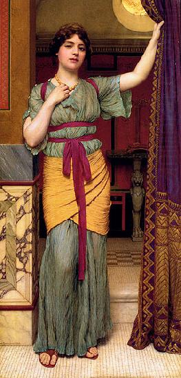 John William Godward A Pompeian Lady